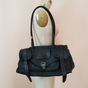 Proenza Schouler black leather PS1 shoulder bag